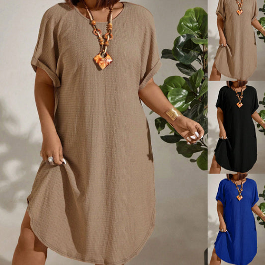 Casual Over Size Short Sleeve Dress